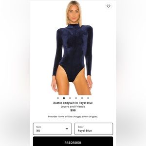 Austin Bodysuit in Royal Blue
Lovers and Friends